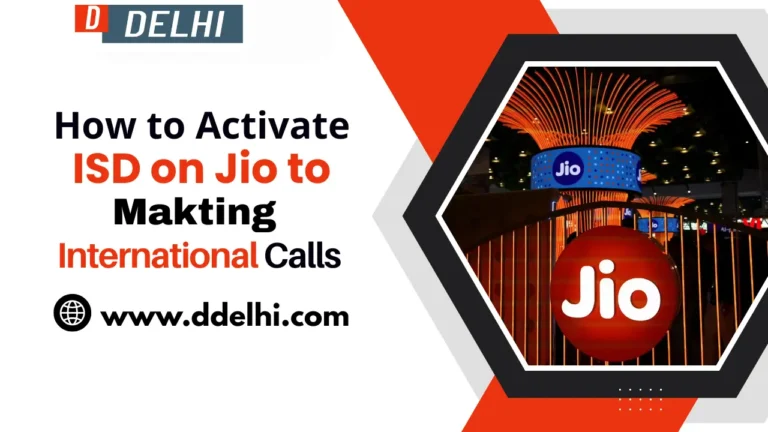 How to Activate ISD on Jio to Making International Calls