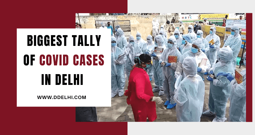 Biggest tally of covid in delhi