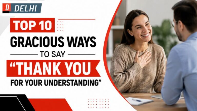 Thank You for Your Understanding
