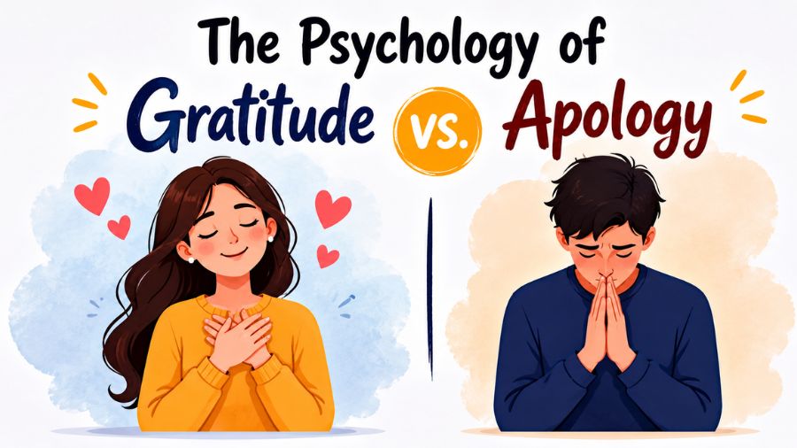 The Psychology of Gratitude vs. Apology