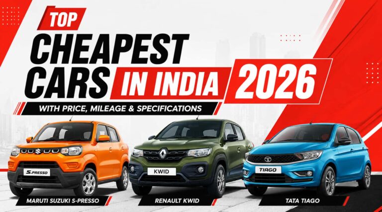 Top Cheapest Cars in India