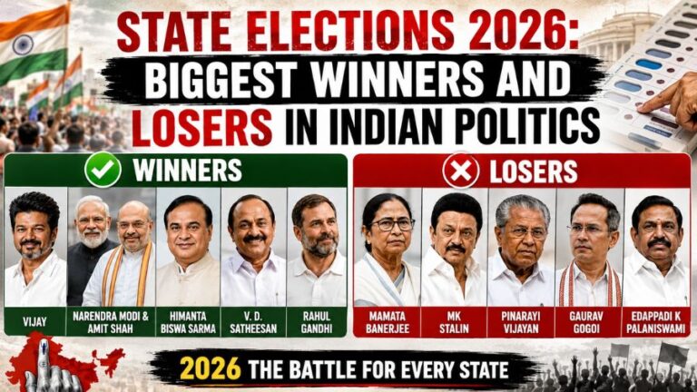 India State Elections - Biggest Winners and Losers in Indian Politics