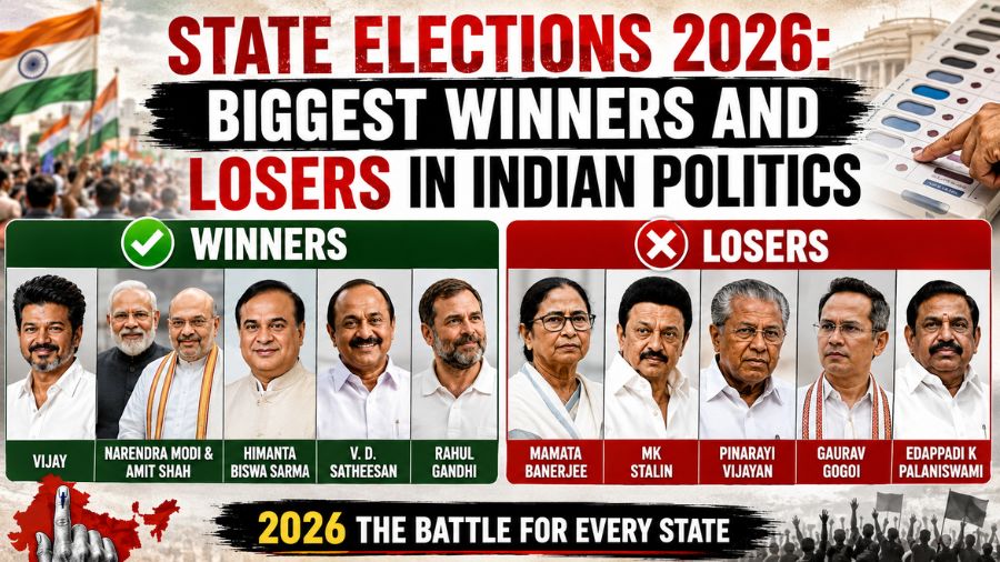 India State Elections - Biggest Winners and Losers in Indian Politics
