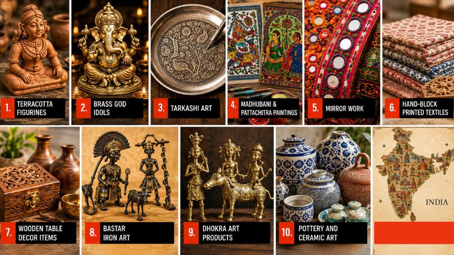 famous indian handicrafts that showcase india