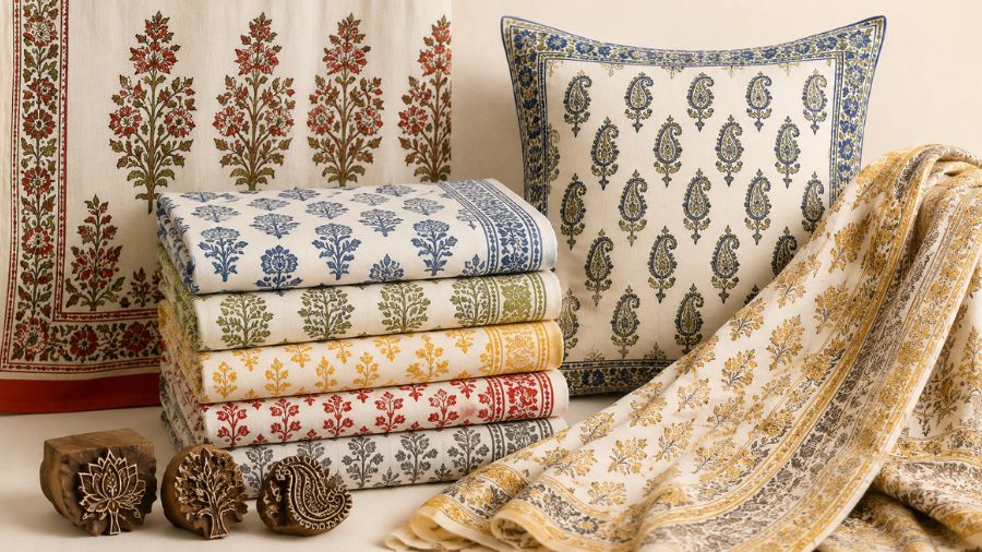 hand block-printed textiles handicrafts