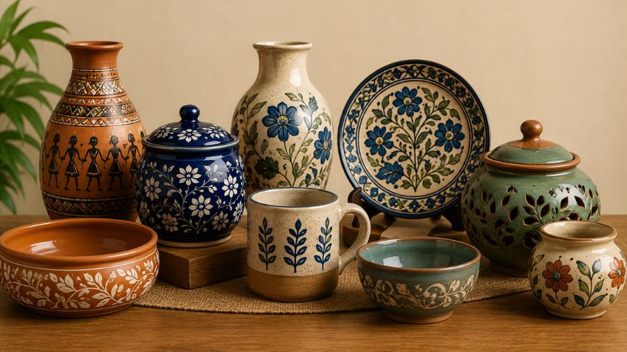 pottery and ceramic art handicrafts