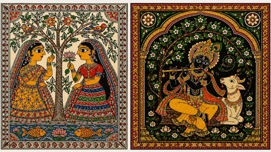 tribal paintings like madhubani and pattachitra handicrafts