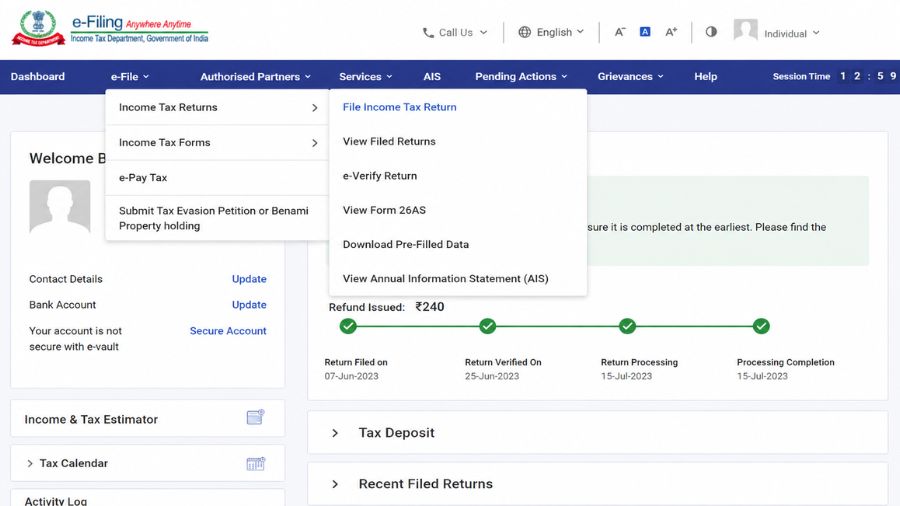 How to File Income Tax Return Online in India