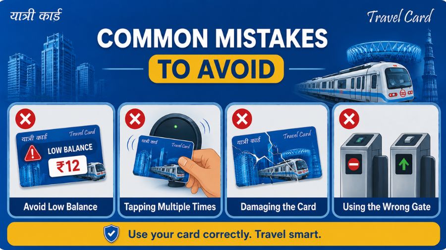 Common Mistakes to Avoid For Delhi Metro Card