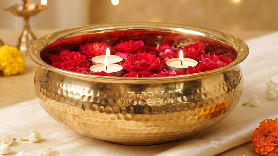 Floating Urli Bowl for the Living Room